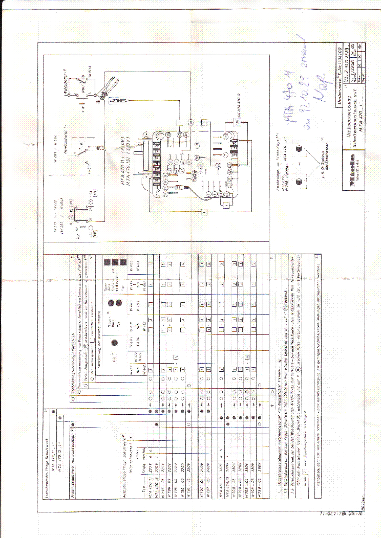 Miele W800 Service Manual
